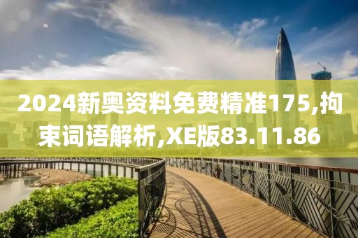 2024新奥资料免费精准175,拘束词语解析,XE版83.11.86
