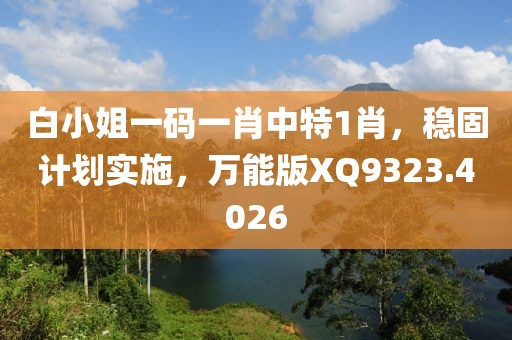 白小姐一码一肖中特1肖，稳固计划实施，万能版XQ9323.4026