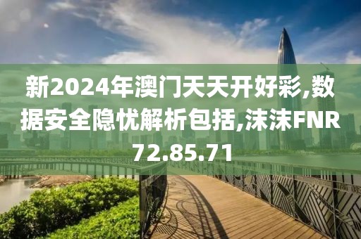 新2024年澳门天天开好彩,数据安全隐忧解析包括,沫沫FNR72.85.71