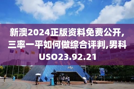 新澳2024正版资料免费公开,三率一平如何做综合评判,男科USO23.92.21