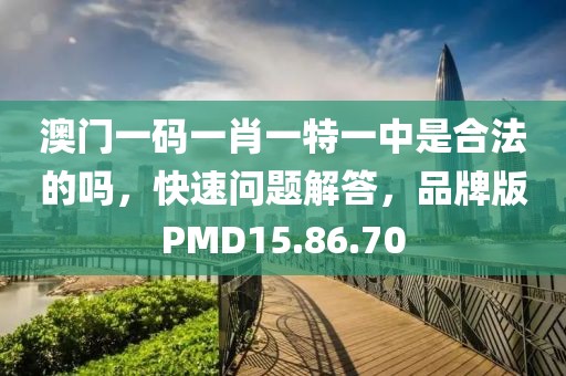 澳门一码一肖一特一中是合法的吗，快速问题解答，品牌版PMD15.86.70