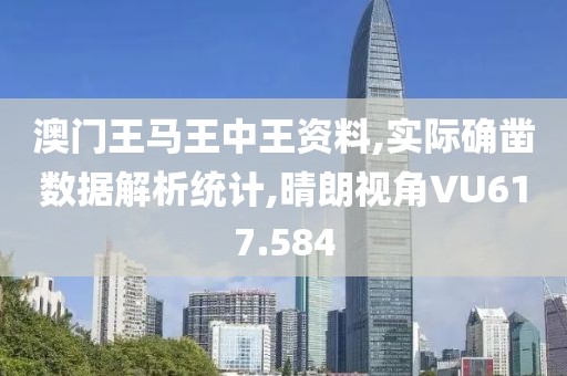 澳门王马王中王资料,实际确凿数据解析统计,晴朗视角VU617.584