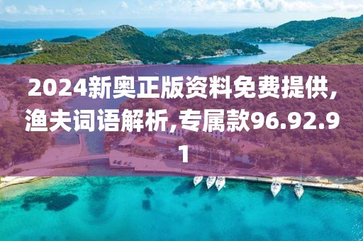 2024新奥正版资料免费提供,渔夫词语解析,专属款96.92.91