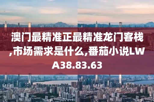 澳门最精准正最精准龙门客栈,市场需求是什么,番茄小说LWA38.83.63