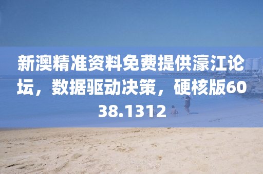 新澳精准资料免费提供濠江论坛，数据驱动决策，硬核版6038.1312