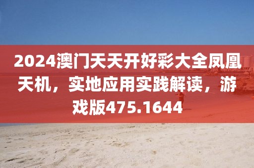 2024澳门天天开好彩大全凤凰天机，实地应用实践解读，游戏版475.1644