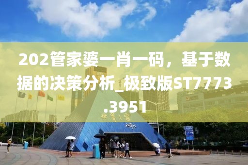 202管家婆一肖一码，基于数据的决策分析_极致版ST7773.3951