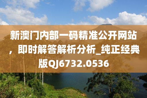 新澳门内部一码精准公开网站，即时解答解析分析_纯正经典版QJ6732.0536