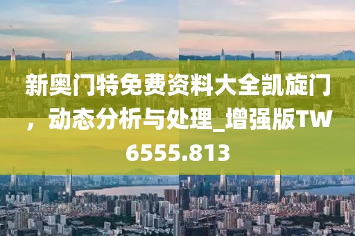 新奥门特免费资料大全凯旋门，动态分析与处理_增强版TW6555.813