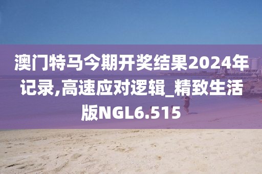 澳门特马今期开奖结果2024年记录,高速应对逻辑_精致生活版NGL6.515